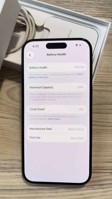 Iphone 15 pro 128GB BLACK 10 месеца Гаранция