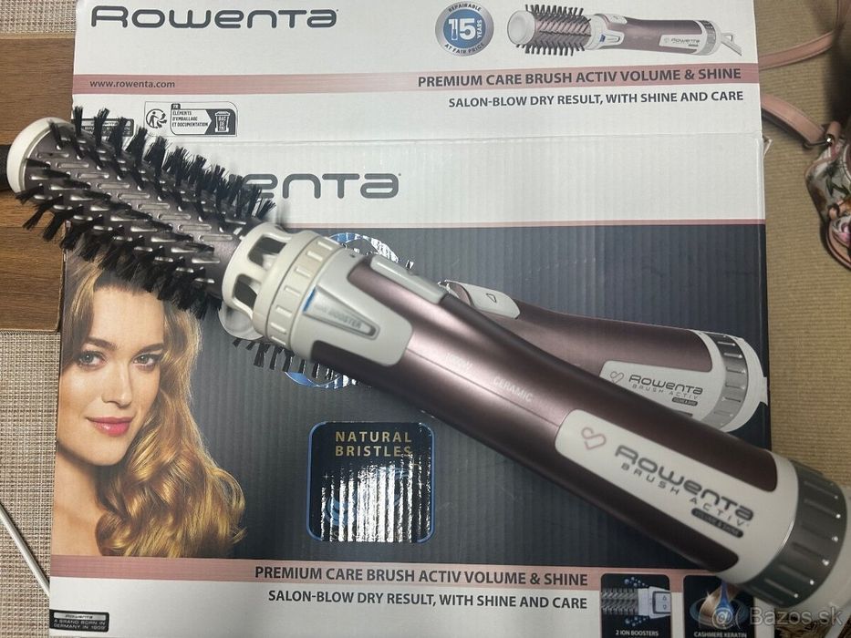 Perie rotativa ROWENTA noua, in garantie 2 ani, CF9540F0, 1000W, 2 viteze, 2 trepte temperatura, invelis Keratina