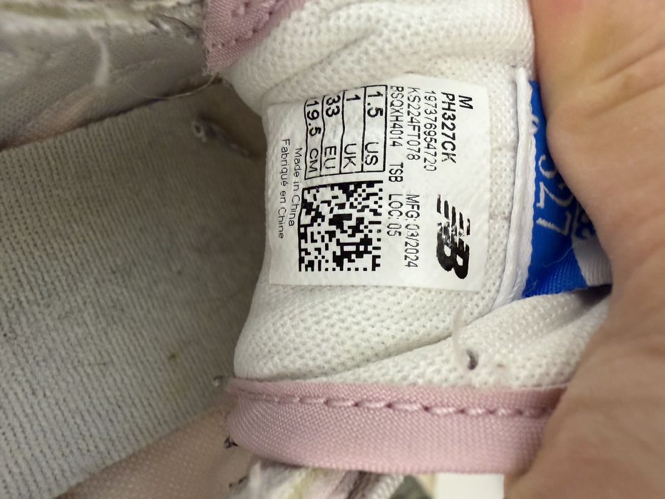 Кроссовки для девочки new balance 33 размер