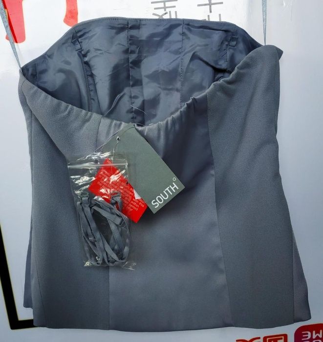 Top marca SOUTH nou cu etichetă, bretele detașabile mărime 36-38/S