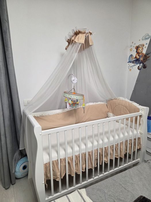 Patut bebe 60x120, saltea cocos