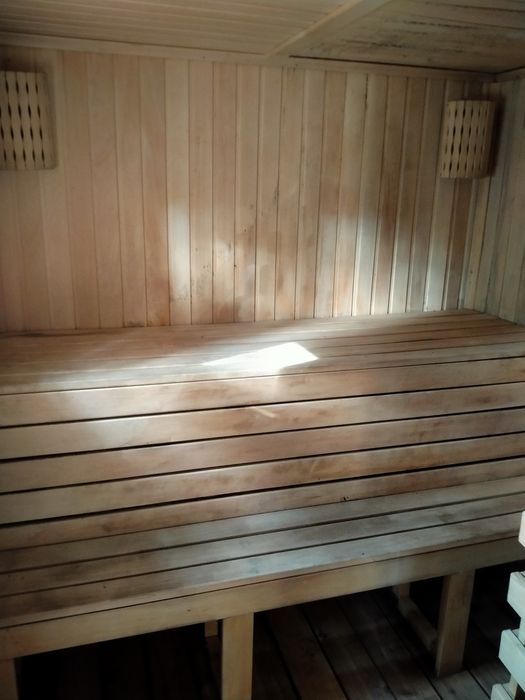 Баня на дровах,с беседкой