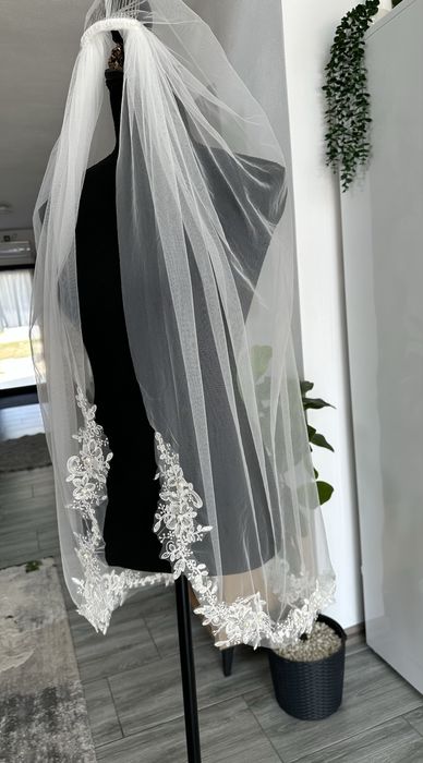 Voal ivory/bej scurt