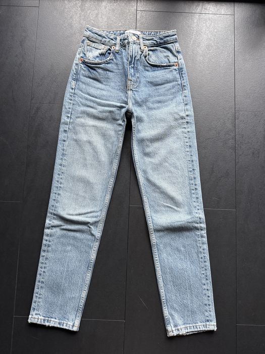 Светли дънки Zara - slim fit