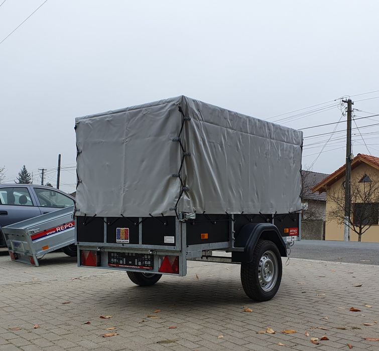 Remorca Rotaru Trailers M2 cu Prelata 750 kg 2m/1,15m
