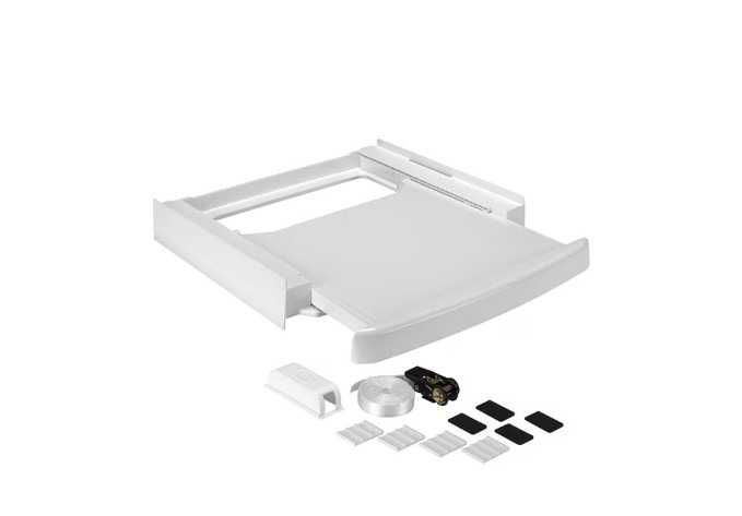 Kit suprapunere Universal Wpro cu raft , prindere chingi uscator peste masina de spalat , nou 484000008436