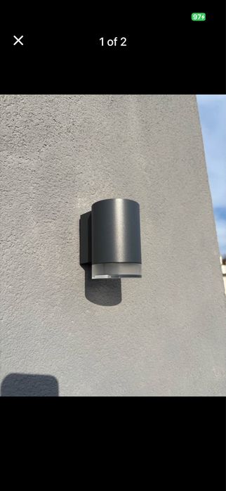 Aplică de exterior Brilagi MATERA 1xGU10/30W/230V antracit IP54