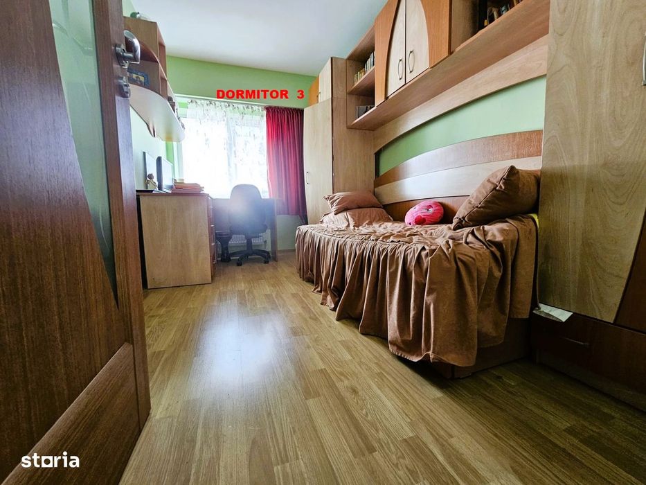 Apart. 4 Camere de Vânzare – Cart. E3, Etaj 3/4, Mobilat și Utilat