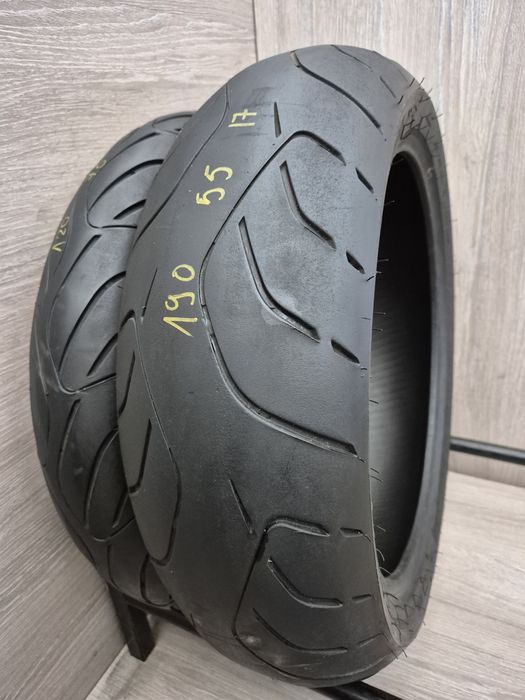 Set anvelope moto 120 70 17 cu 190 55 17 Dunlop Roadsmart 3