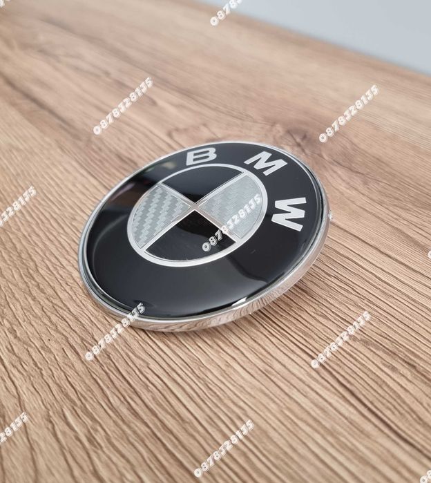 BMW карбонови емблеми 82мм и 74мм преден и заден капак