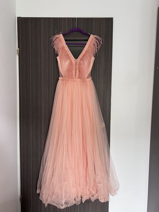 Rochie lunga din tull