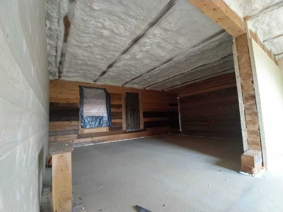 Пена пенополиуретан утепление ППУ, крыши, чердака, мансарды, ангара