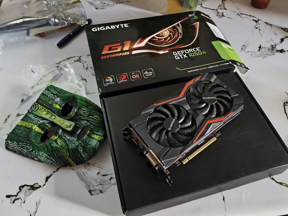 Игровая видеокарта Geforce GTX 1050Ti/Gygabyte G1 Gaming/полный ком-кт