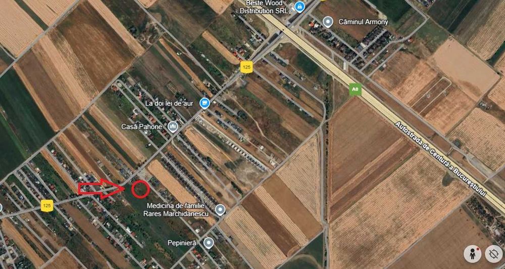 PARTICULAR teren casa 1000 mp - Autostrada (A0) - Domnesti, Teghes