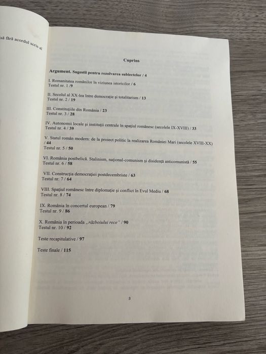 Istoria romanilor bacalaureat 2019