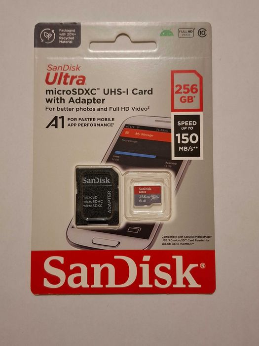 Цена по Договаряне 256GB Micro SD Карта Памет Lexar SanDisk