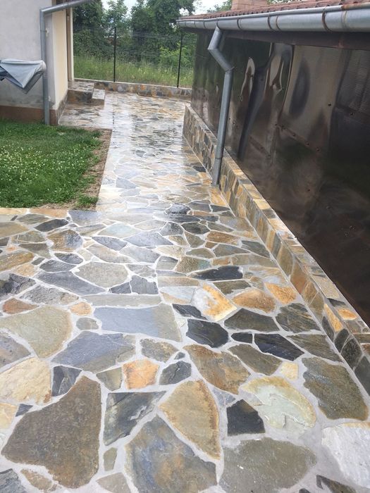 Piatra naturala de munte de Grecia 100%. Lucrez în toată Țara