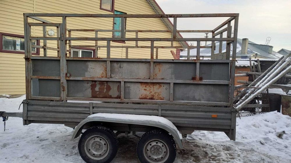 Коневозка прицеп двуосный