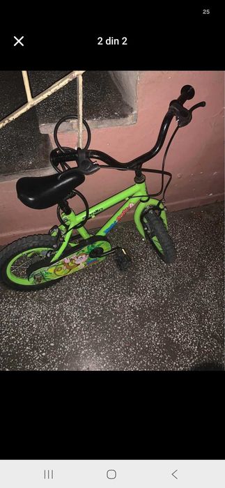 Bicicleta copii are incluse ajutatoare