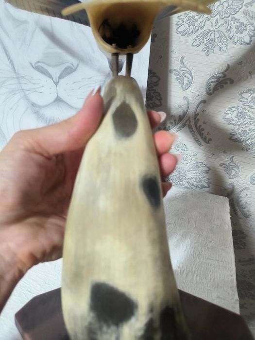 Статуэтка из рога Орёл с распахнутыми крыльями