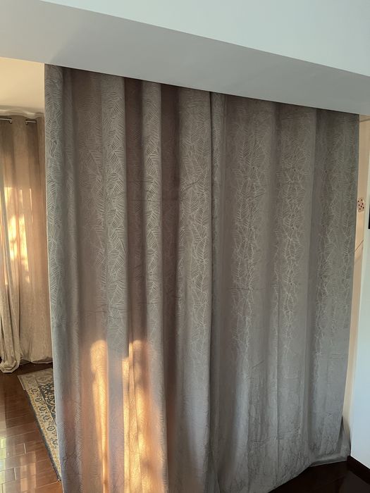 4 seturi Draperii gri de catifea