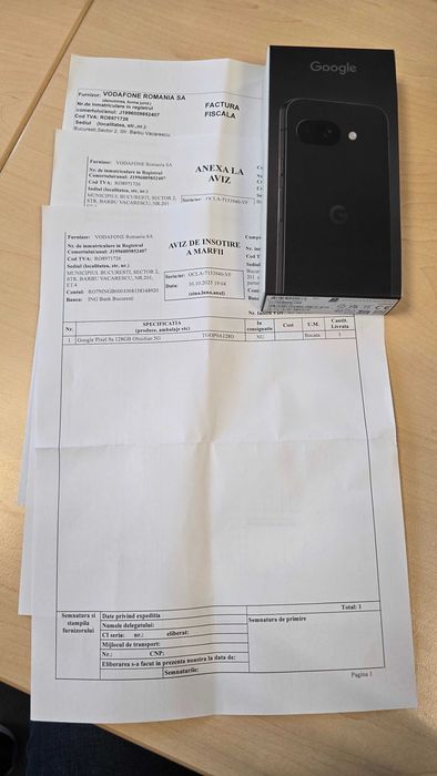 Google Pixel 9a - sigilat & factura