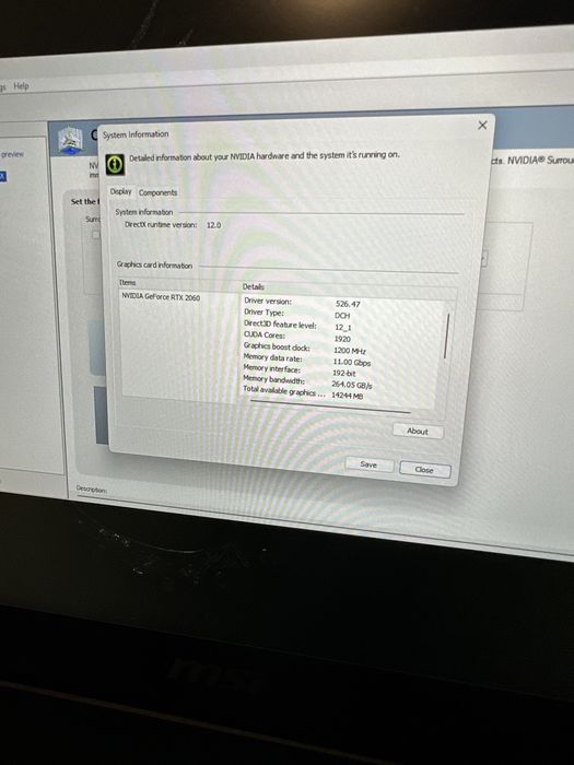 Laptop Gaming MSI GS66 Stealth i7-10750H RTX 2060 Ecran 240Hz ca siNou