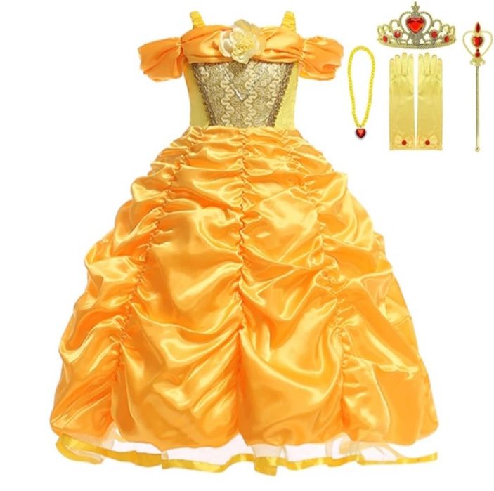 Рокля на Бел с разкошна драперия +подарък КОРОНА!