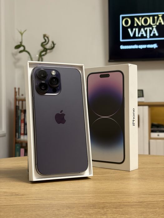 iPhone 14 Pro Max - 100% - Deep Purple - 128GB Liber de retea
