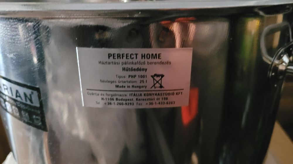 Cazan tuica 50 litri NOU, de inox si cupru