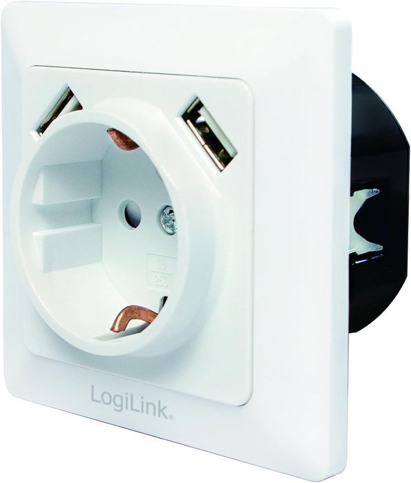 контакт с 2 USB порта, SCHUKO, Logilink-Германия