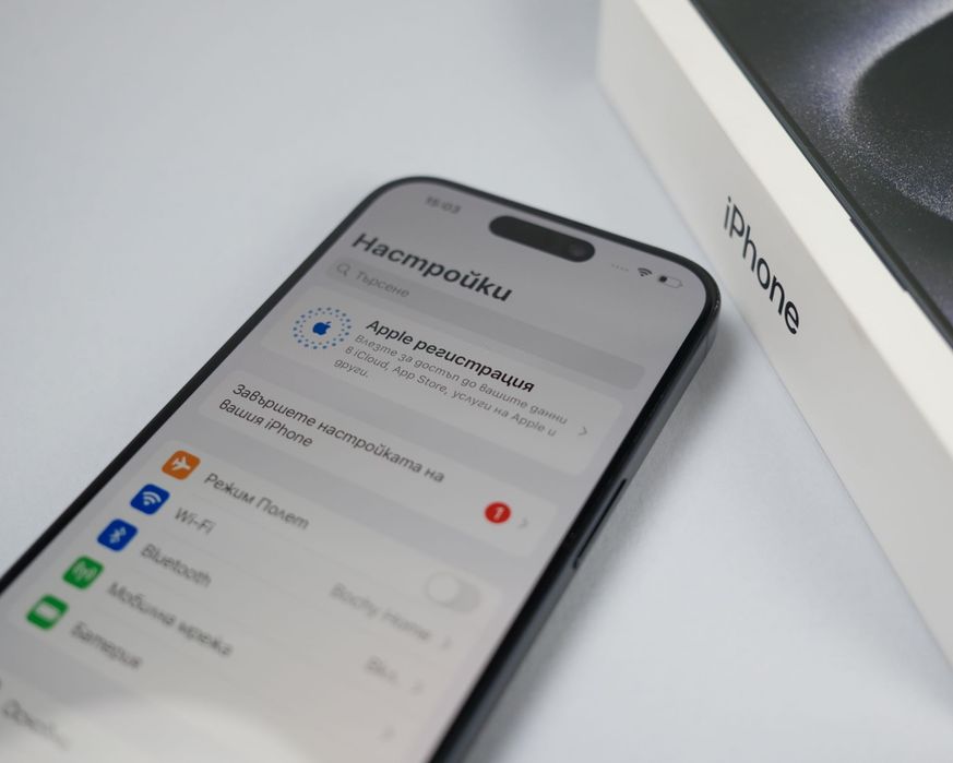 iPhone 15 Pro 512GB Blue Titanium, перфектно състояние, 89% батерия