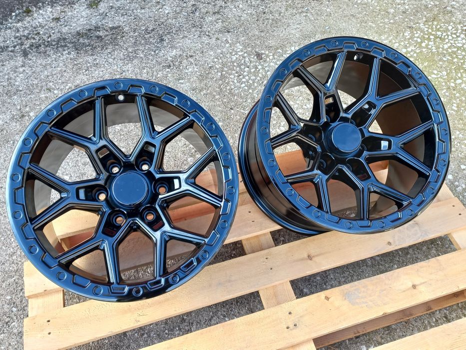 17"6x139.7 OFFRoAd 9ж ет-12 Nissan Toyota Mitsubushi Ram Jeep Piano Black Чисто Нови