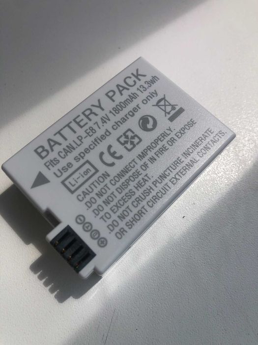 Аккумулятор -LP-E8 для Кэнон 600D, 550D, 650D