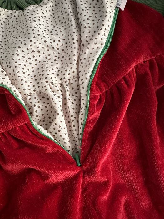 Коледна бебешка рокля 12-18м