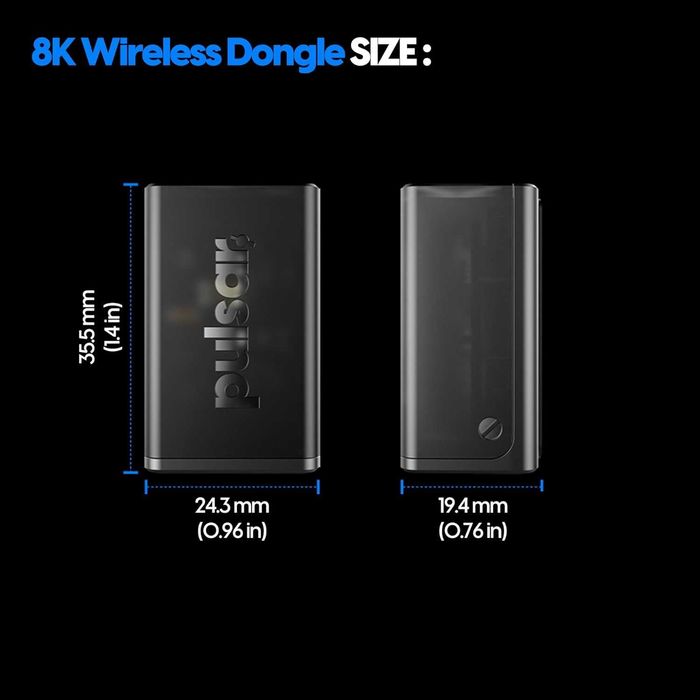 Pulsar Gaming Gears Dongle wireless 8K,interogare ultra-rapidă 8000Hz