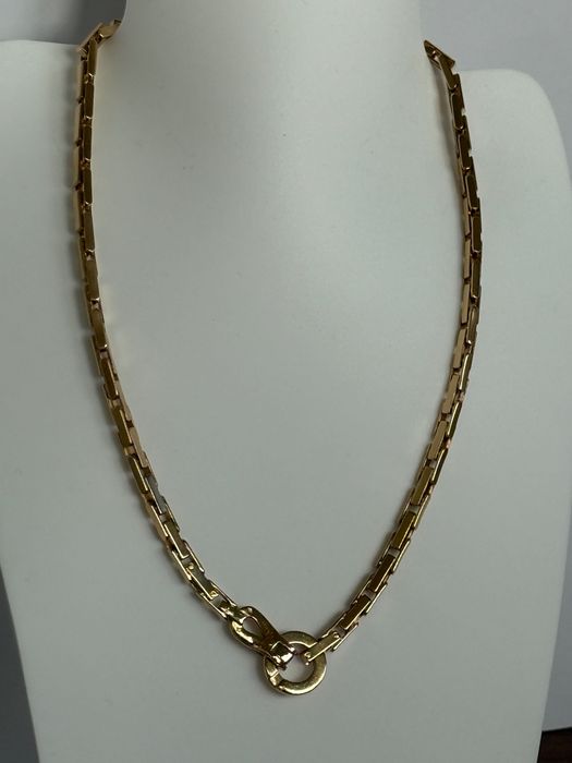 Оригинално 18К Златно Колие Cartier 64г 42см; Топ Оферта!