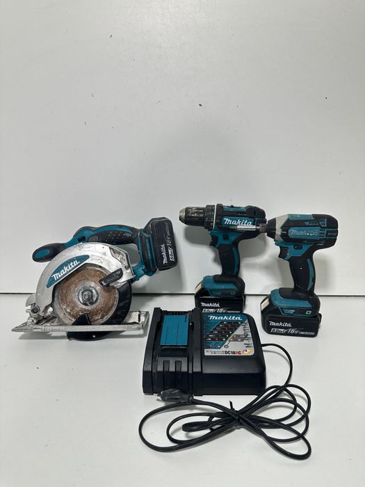 Kit Makita circular DSS610/impact DTD152/filetanta DDF482
