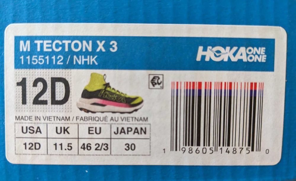 Маратонки HOKA Tecton X 3