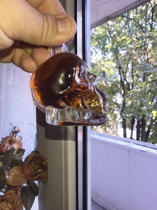 cadou sticla craniu schelete