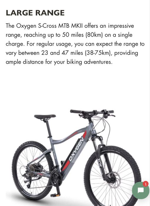 Bicicleta mtb asistata electric / frane hidraulice
