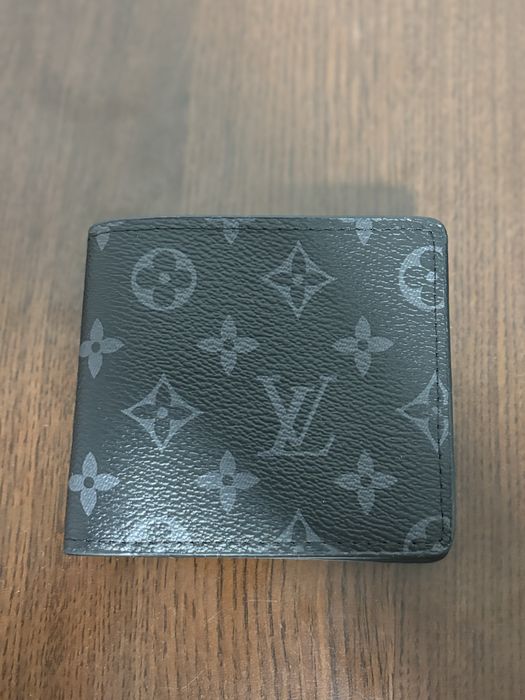 Portofel Louis Vuitton Monogram Eclipse Black / Black Flower Original