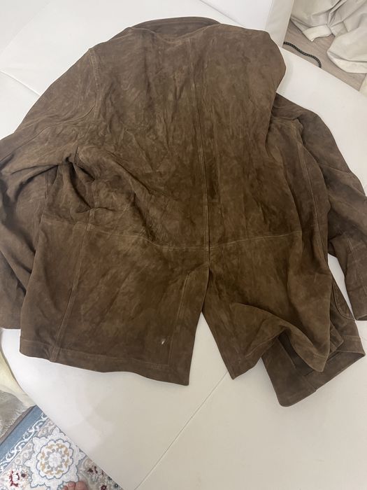 Пиджак замшевый Massimo Dutti размер XL