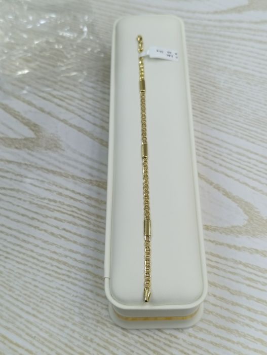 Золотое браслет,Турецкая изделия мидас, проба 585, вес 2,84 гр, р 20с