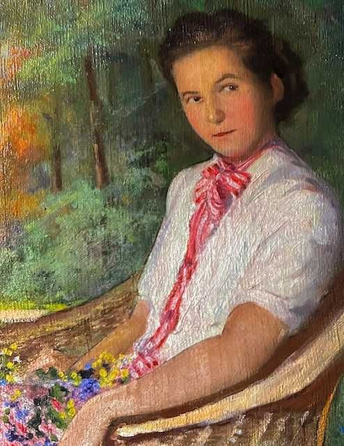 F INTERESANT! Tablou f VECHI, ul/pz, MARE 90x70cm+Rama sem ERDELY BELA