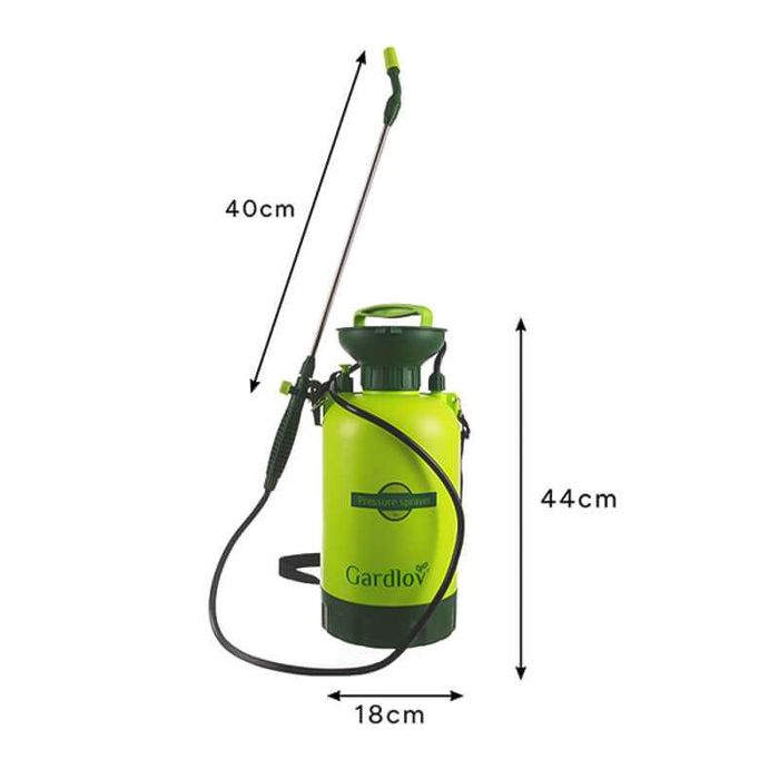 Ръчна пръскачка под налягане, 5 л , с удължено рамо и маркуч 150 см