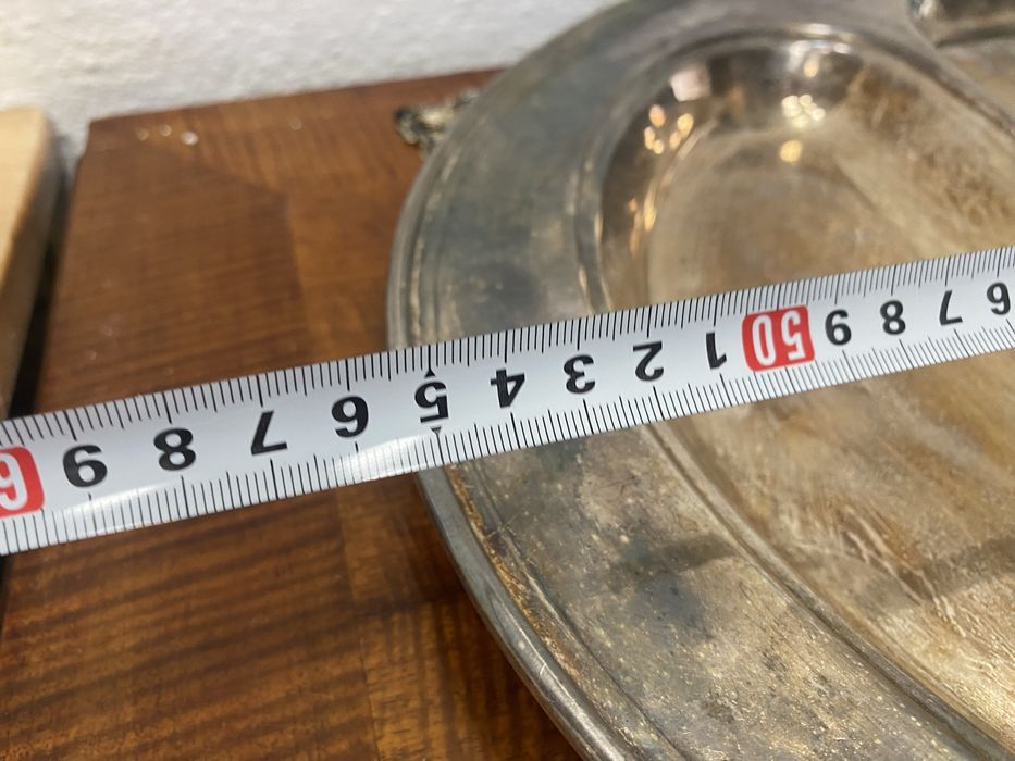 Голям немски поднос с посребряване