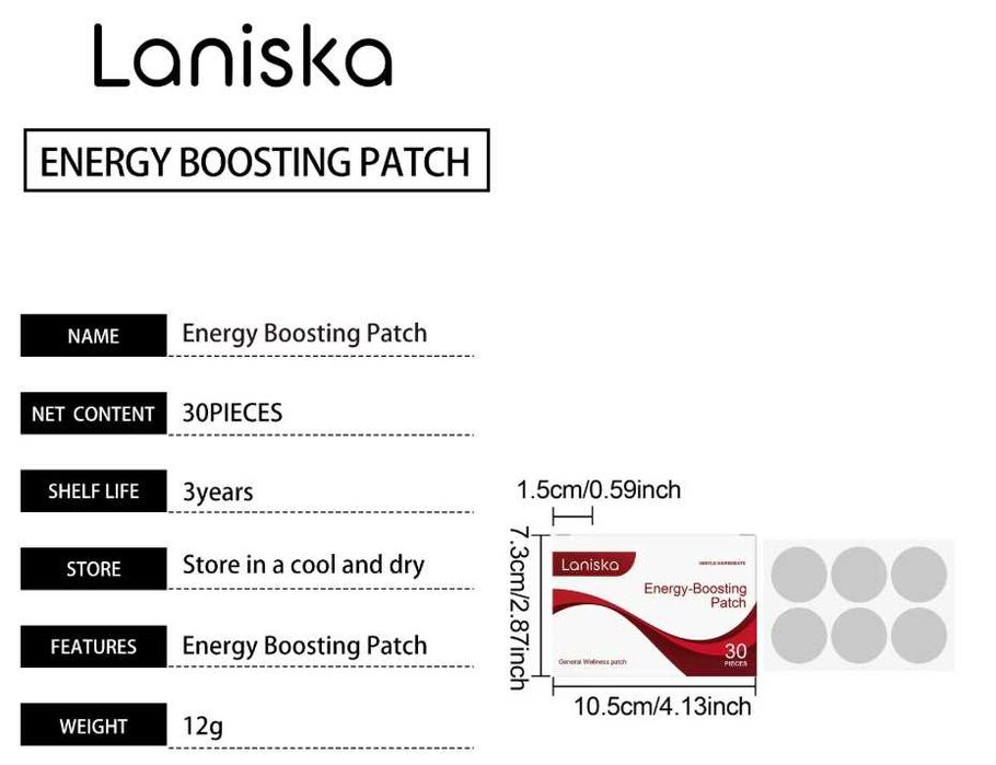 Energy-Boosting Patch Enhancement Energy Enhancer Пластири за Повишаване на Енергията Уелнес Пластир Eнергиен Дар Бдителност Мотивация Грижа за Тялото