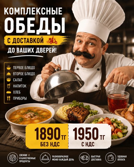 Комплексные обеды до ваших дверей
