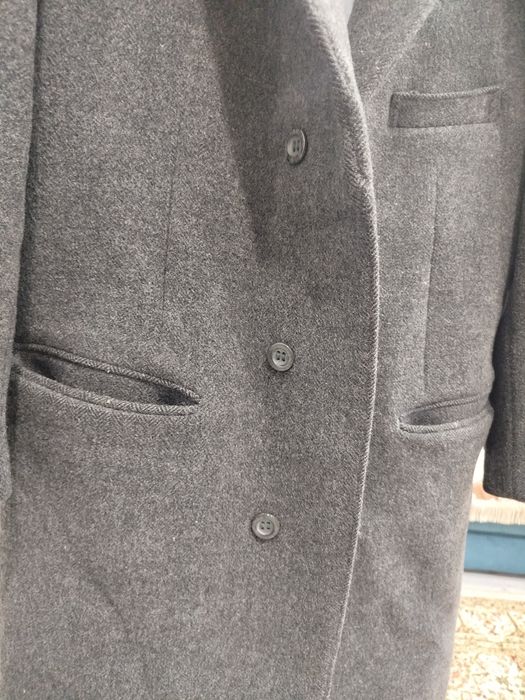 Пальто мужское теплое драповое